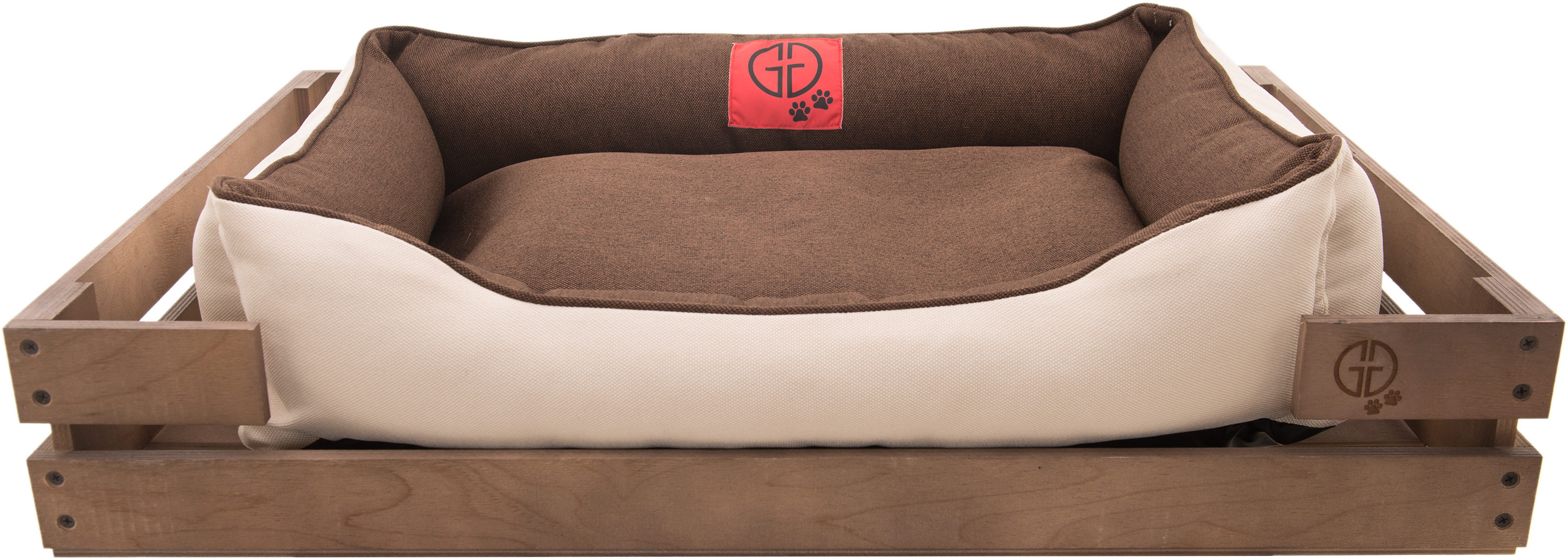 

Лежак GT Dreamer Kit Chestnut XXL 128 x 84 x 16 см (Brown-White)