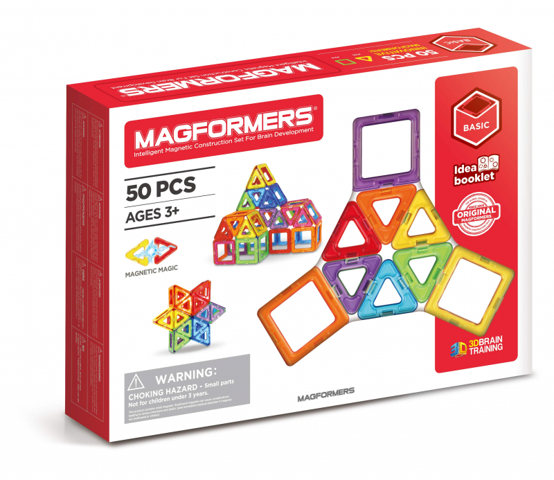 

Магнитный конструктор Magformers Базовый набор, 50 эл.(701006)