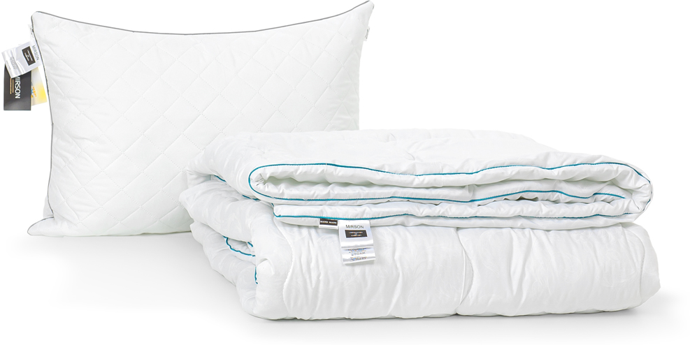 

Набор антиаллергенный MirSon 3M Thinsulatе Eco Деми Silver Hand Made №2953 одеяло 155х215 + подушка 50x70 средняя