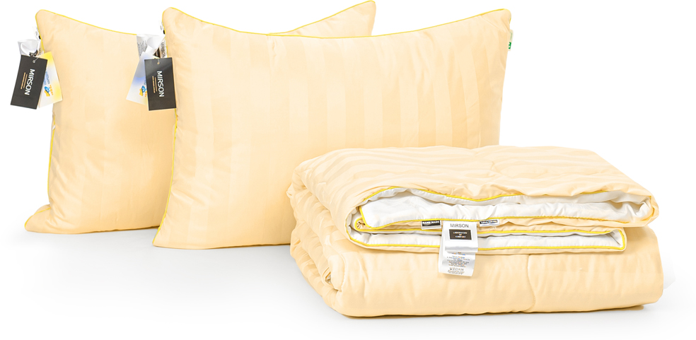 

Набор антиаллергенный MirSon 3M Thinsulatе Лето Carmela Hand Made №2984 одеяло 172х205 + 2 подушки 50x70 упругие