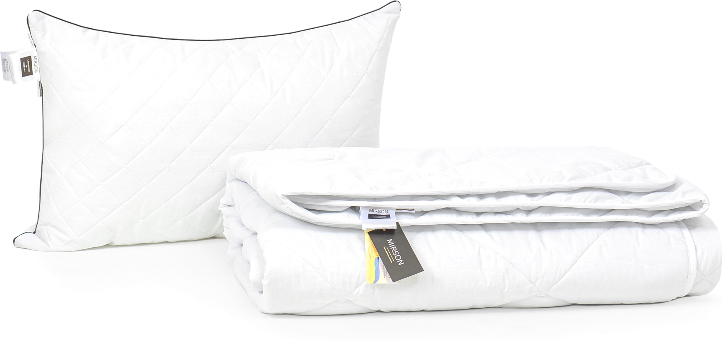 

Набор антиаллергенный MirSon Eco-Soft Деми Bianco №2439 одеяло 220х240 см + 2 подушки 50х70 мягкие