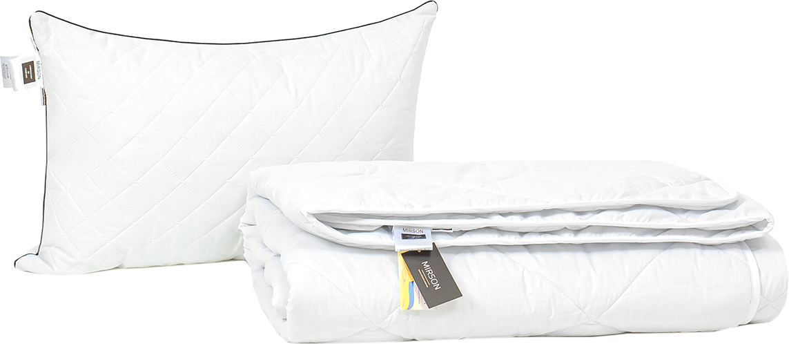 

Набор антиаллергенный MirSon Eco Silk Деми Bianco №4029 одеяло 155х215 + подушка 50х70 средняя