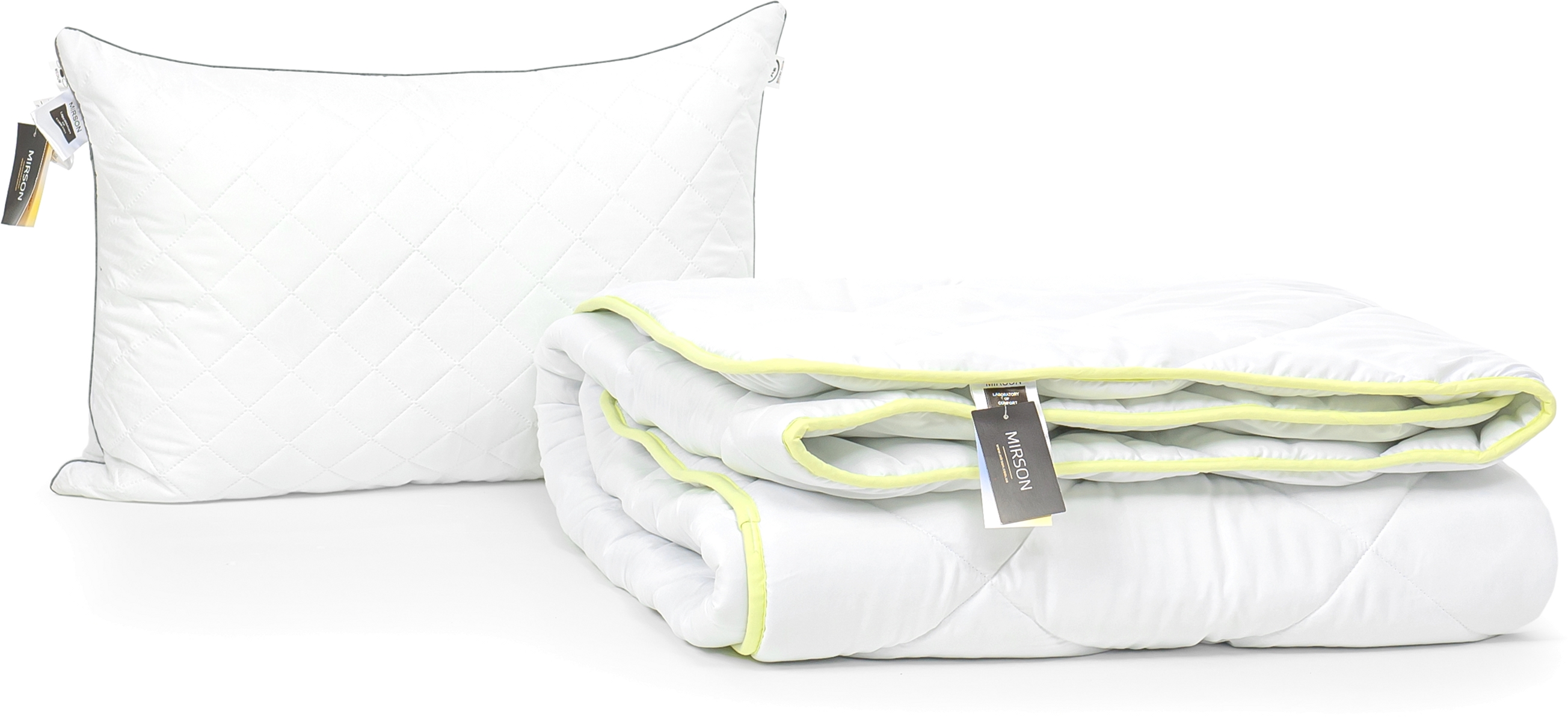 

Набор антиаллергенный MirSon Eco-Soft Зима Eco Silver №2408 одеяло 172х205 см + 2 подушки 50х70 средние