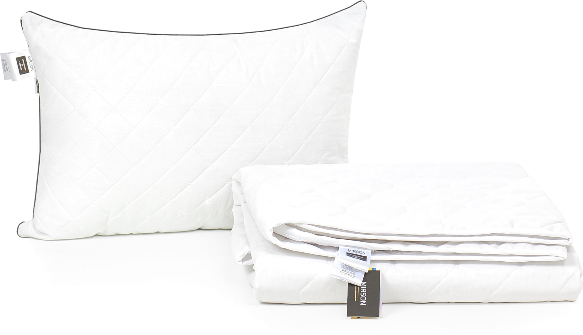 

Набор антиаллергенный MirSon Eco-Soft Лето Bianco №2436 одеяло 155х215 см + подушка 50х70 мягкая