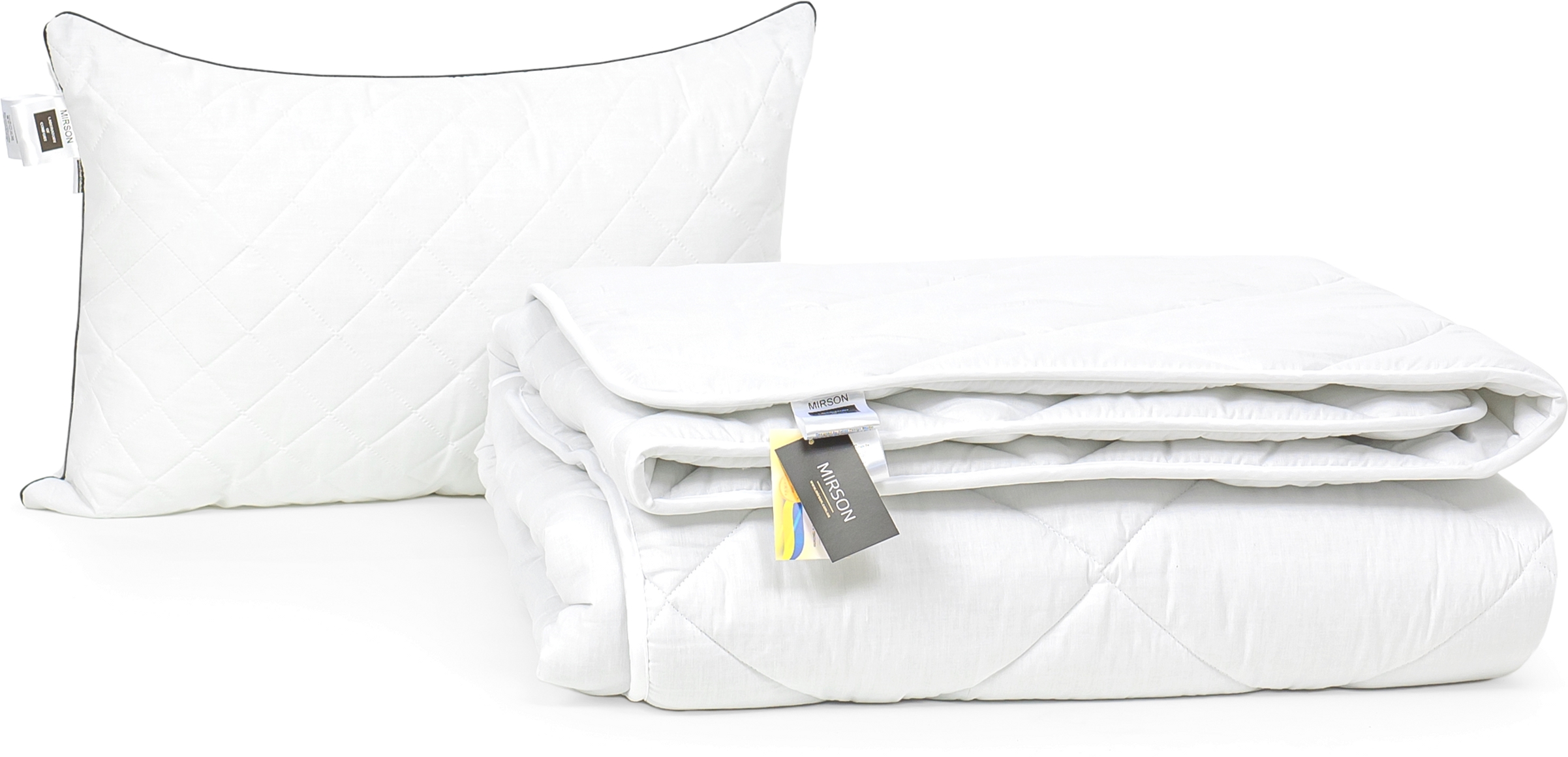 

Набор антиаллергенный MirSon Eco-Soft Зима Bianco №2444 одеяло 140х205 см + подушка 50х70 упругая