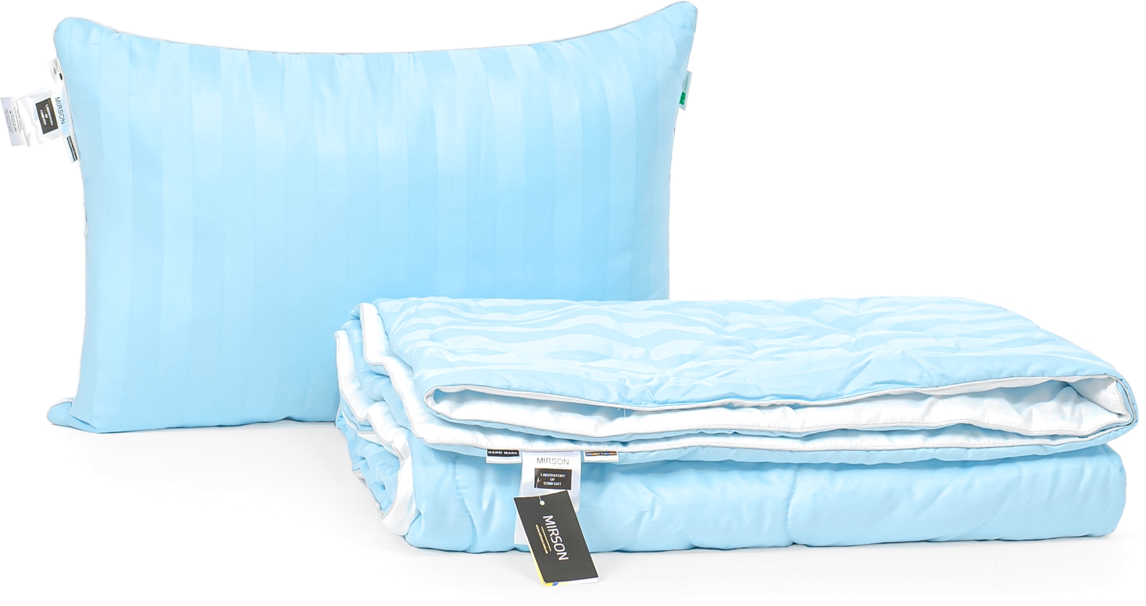 

Набор антиаллергенный MirSon Eco-Soft Лето Valentino Hand Made №2449 одеяло 155х215 см + подушка 50х70 средняя