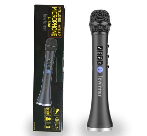 

Беспроводной караоке микрофон MicMagic L-698 FM87.5/108! МОЩНОСТЬ 15 Вт Black