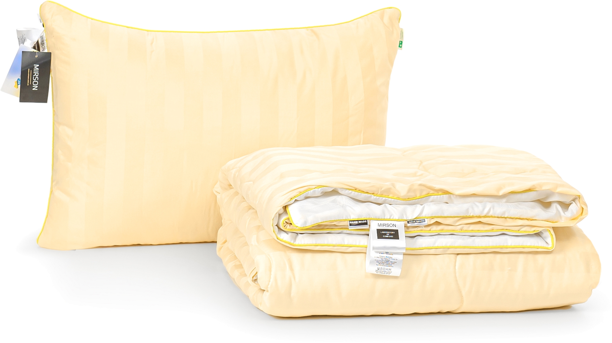 

Набор антиаллергенный MirSon Eco-Soft Лето Carmela Hand Made №2462 одеяло 155х215 см + подушка 50х70 упругая