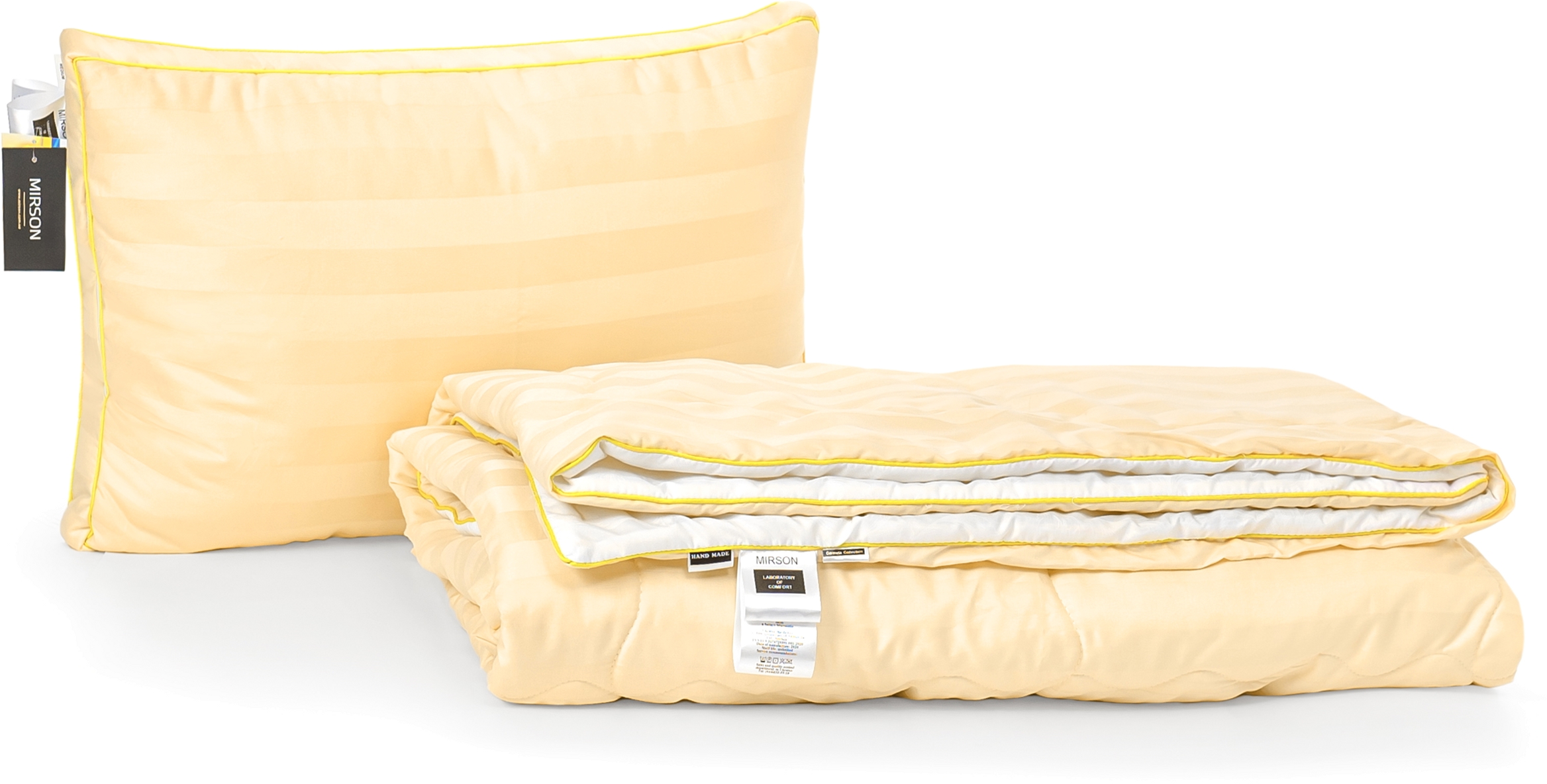 

Набор антиаллергенный MirSon Eco-Soft Лето Carmela Hand Made №2469 одеяло 140х205 см + подушка 50х70 трехкамерная средняя