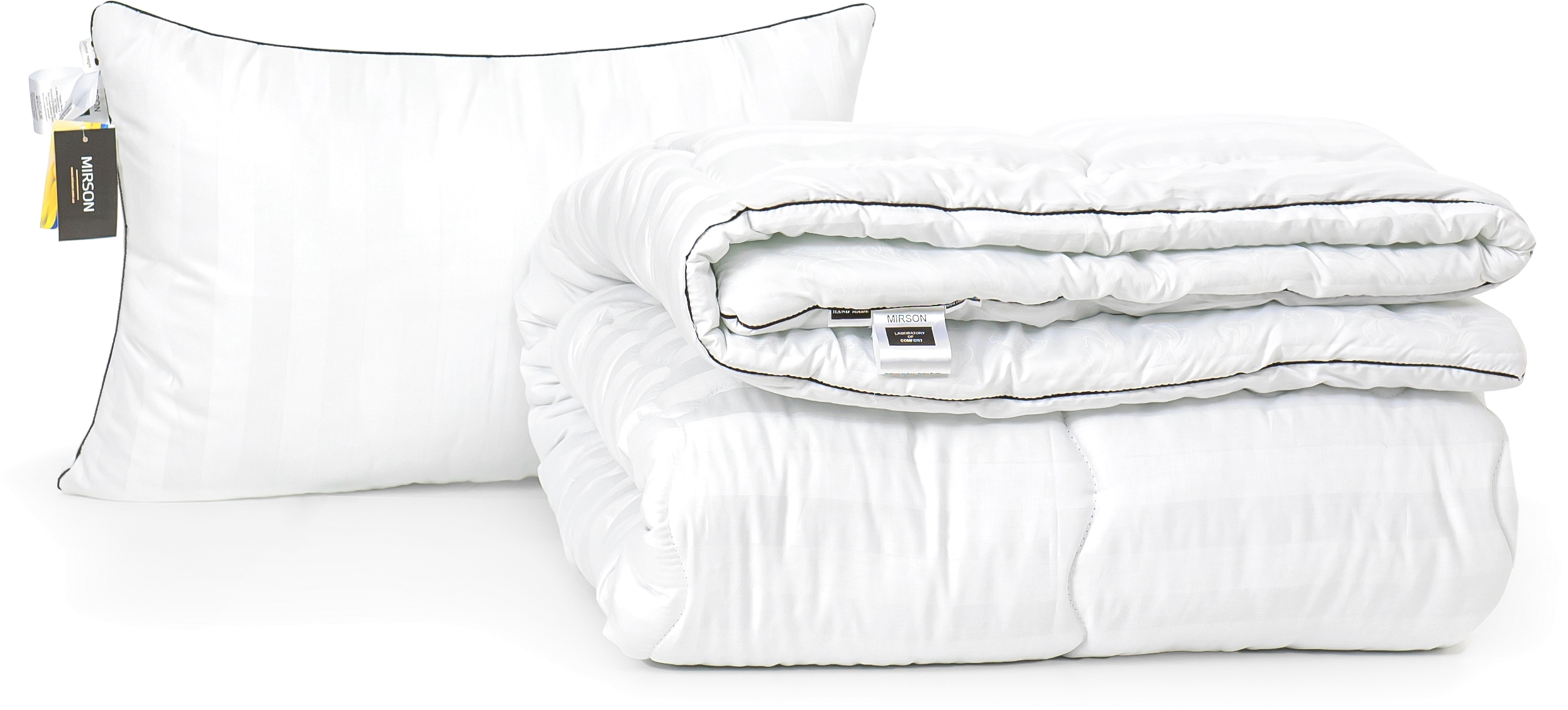 

Набор антиаллергенный MirSon Eco-Soft Зима Royal Pearl Hand Made №2478 одеяло 220х240 см + 2 подушки 50х70 мягкие