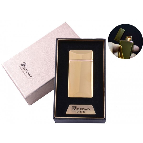 

USB зажигалка в подарочной упаковке "Broad" (Двухсторонняя спираль накаливания) №4851 Gold