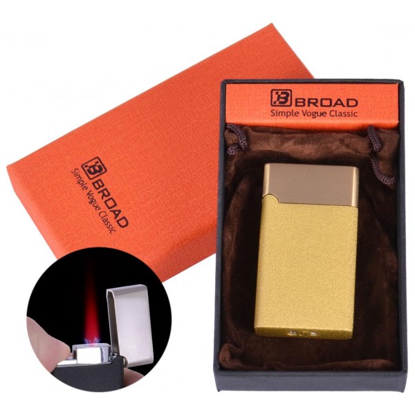 

Зажигалка газовая в подарочной упаковке Broad (Турбо пламя) №XT-4976 Gold