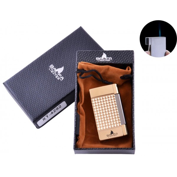 

Зажигалка в подарочной коробке BAOFA (Острое пламя) №4292 Gold