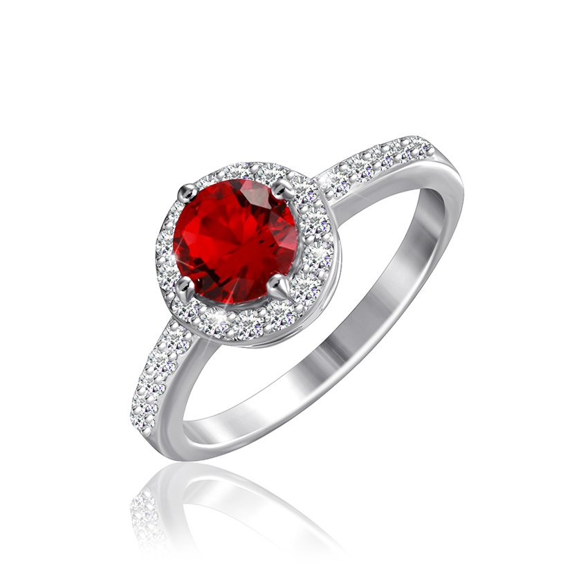 

Серебряное кольцо Silvex925 с фианитом 18.4 мм модели КК2ФРУ/437-Л