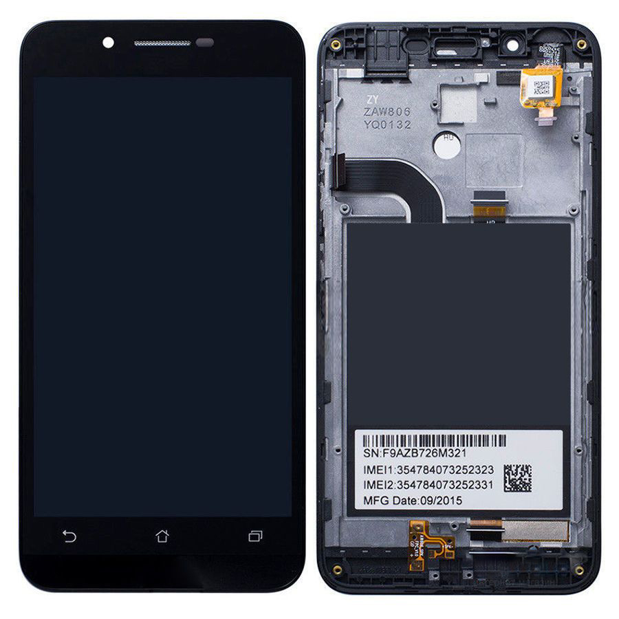 

Дисплей + сенсор (модуль)Asus ZenFone Go ZOOVD черный + рамка