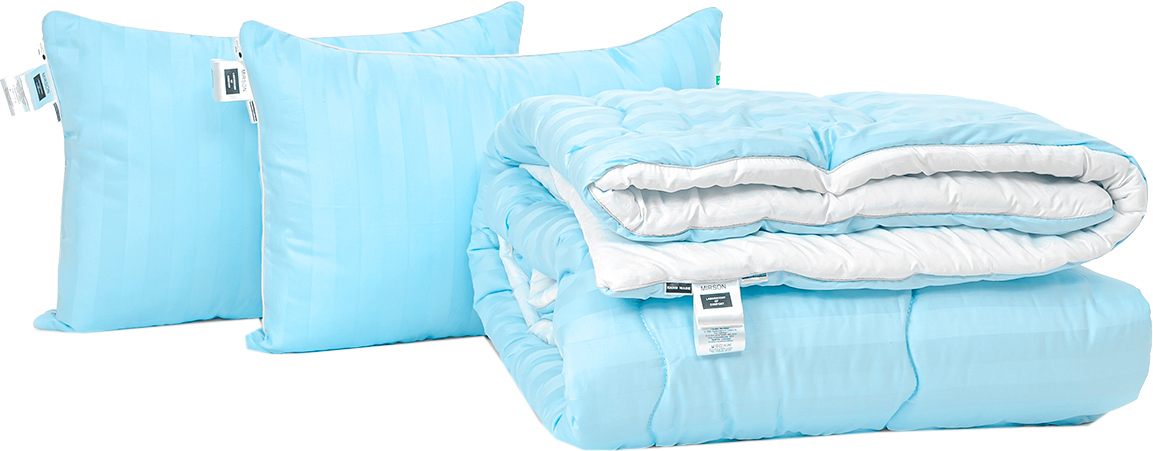 

Набор антиаллергенный MirSon Eco Silk Зима Valentino Hand Made №4042 одеяло 220х240 + 2 подушки 50х70 мягкие