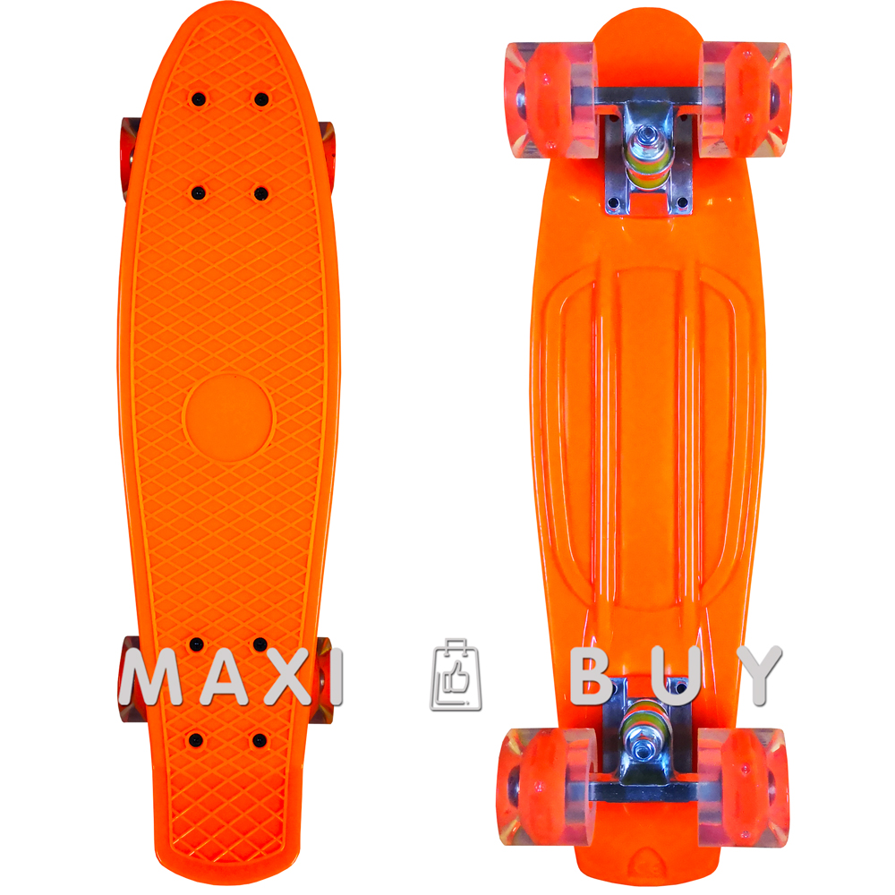 

Скейт пенни борд SkateX Penny MultiColor оранжевый 22"