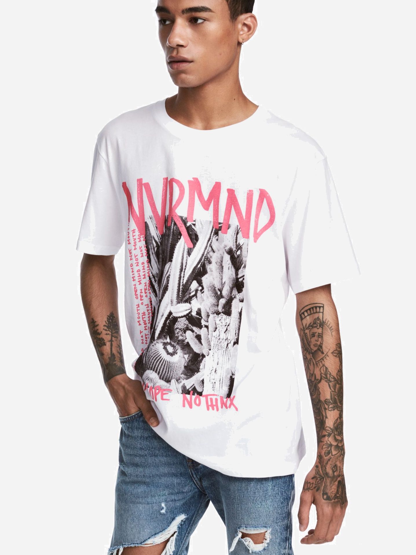 

Футболка H&M 5003946RP21 S Белая
