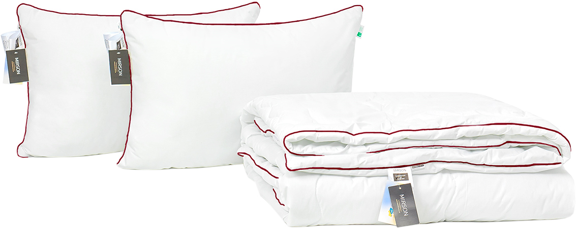 

Набор антиаллергенный MirSon Eco Silk Деми Deluxe Hand Made №4086 одеяло 220х240 + 2 подушки 50х70 упругие