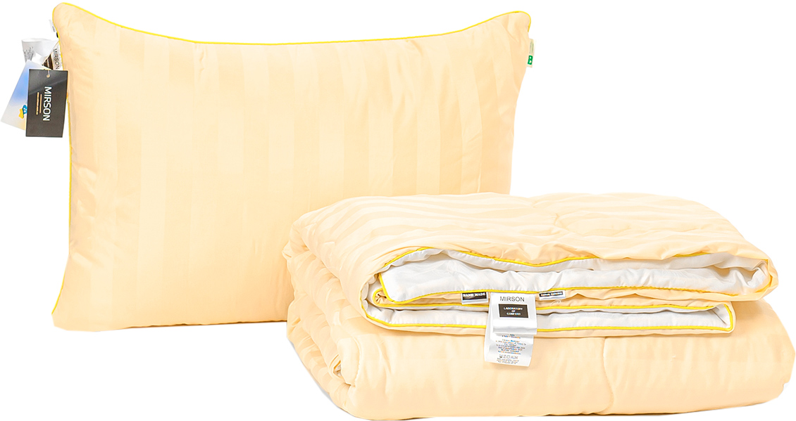 

Набор антиаллергенный MirSon Eco Silk Лето Carmela Hand Made №4102 одеяло 140х205 + подушка 50х70 мягкая