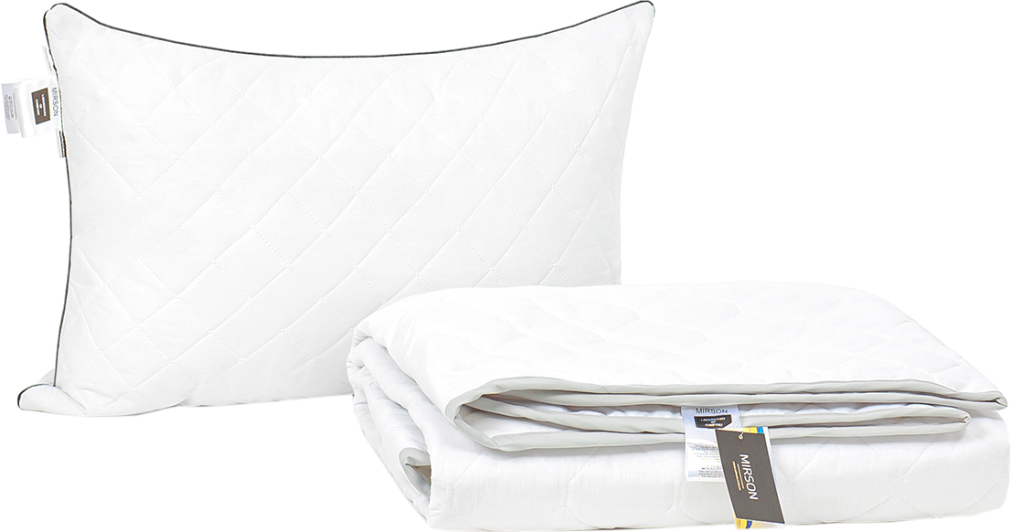 

Набор антиаллергенный MirSon Eco Silk Лето Royal Pearl №4145 одеяло 140х205 + подушка 50х70 средняя