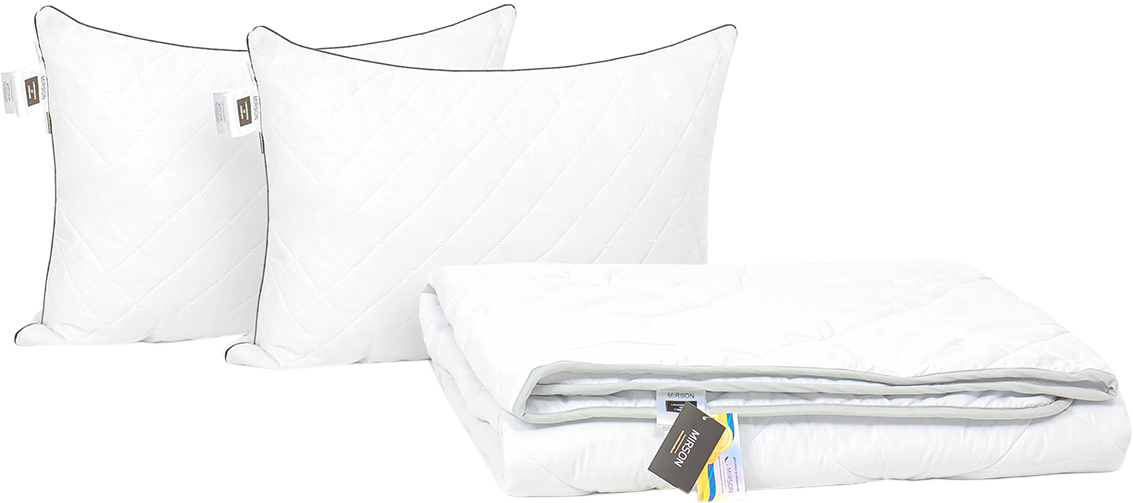 

Набор антиаллергенный MirSon Eco Silk Деми Royal Pearl №4147 одеяло 200х220 + 2 подушки 50х70 мягкие