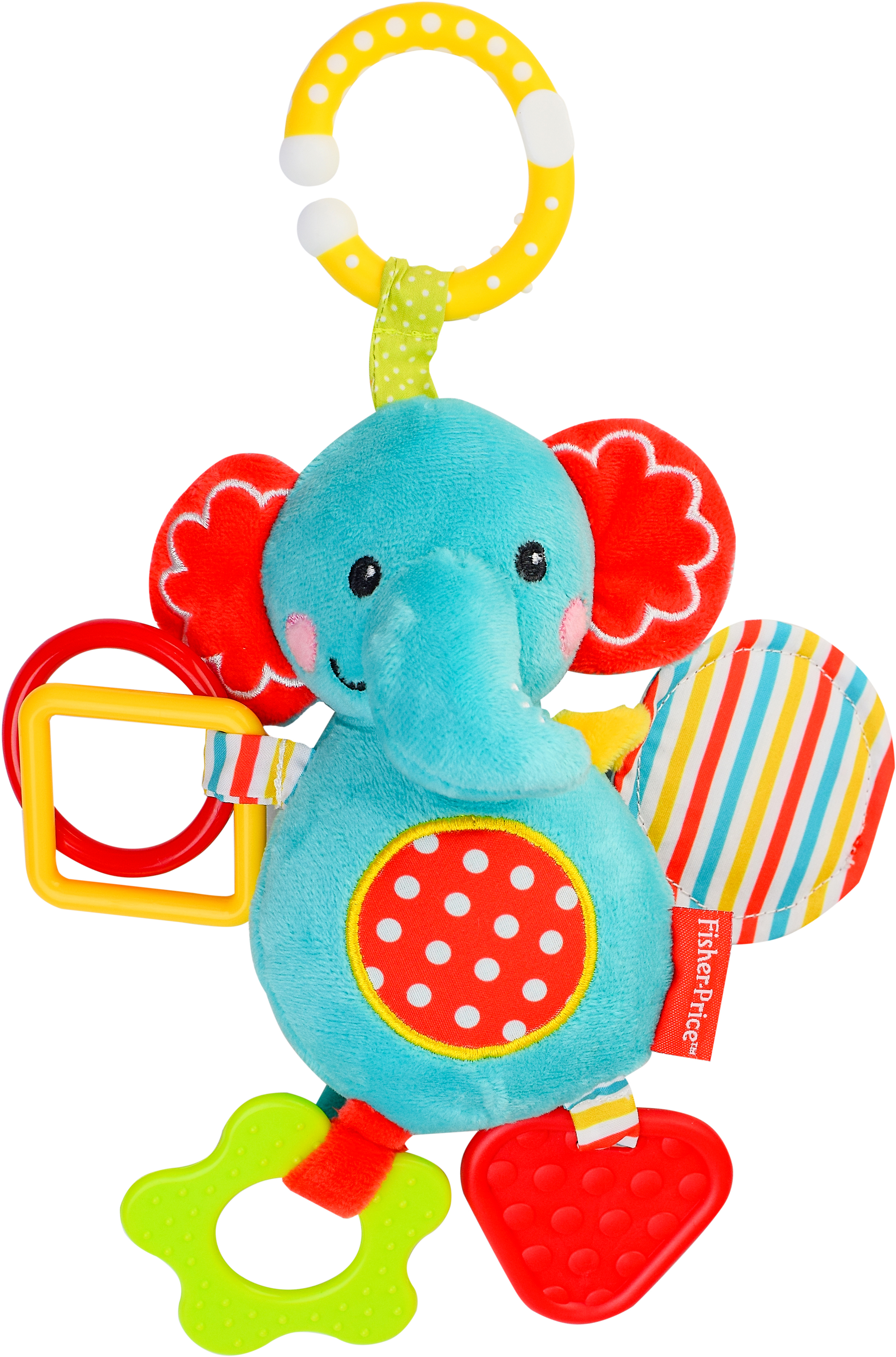 

Подвеска с вибрацией Fisher Price с зеркальцем на планшетке Слоненок 19.5х13.3 см (GH62805) (6972149180537)