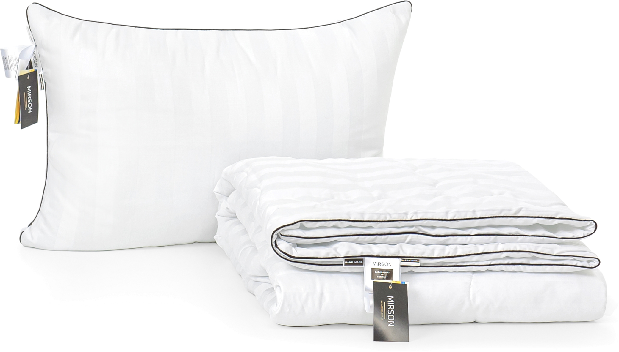 

Набор антиаллергенный MirSon Eco-Soft Лето Royal Pearl Hand Made №2554 одеяло 220х240 см + 2 подушки 50х70 средние