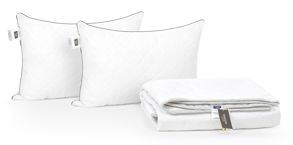 

Набор с бамбуковым волокном MirSon Royal Pearl Лето №3415 Одеяло 172х205 + 2 подушки 50х70 мягкие