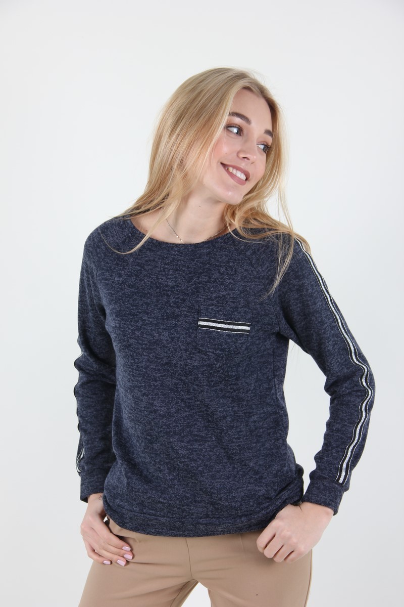 

Джемпер MissFashion с лентами  Синий, Джемпер MissFashion с лентами 52 Синий