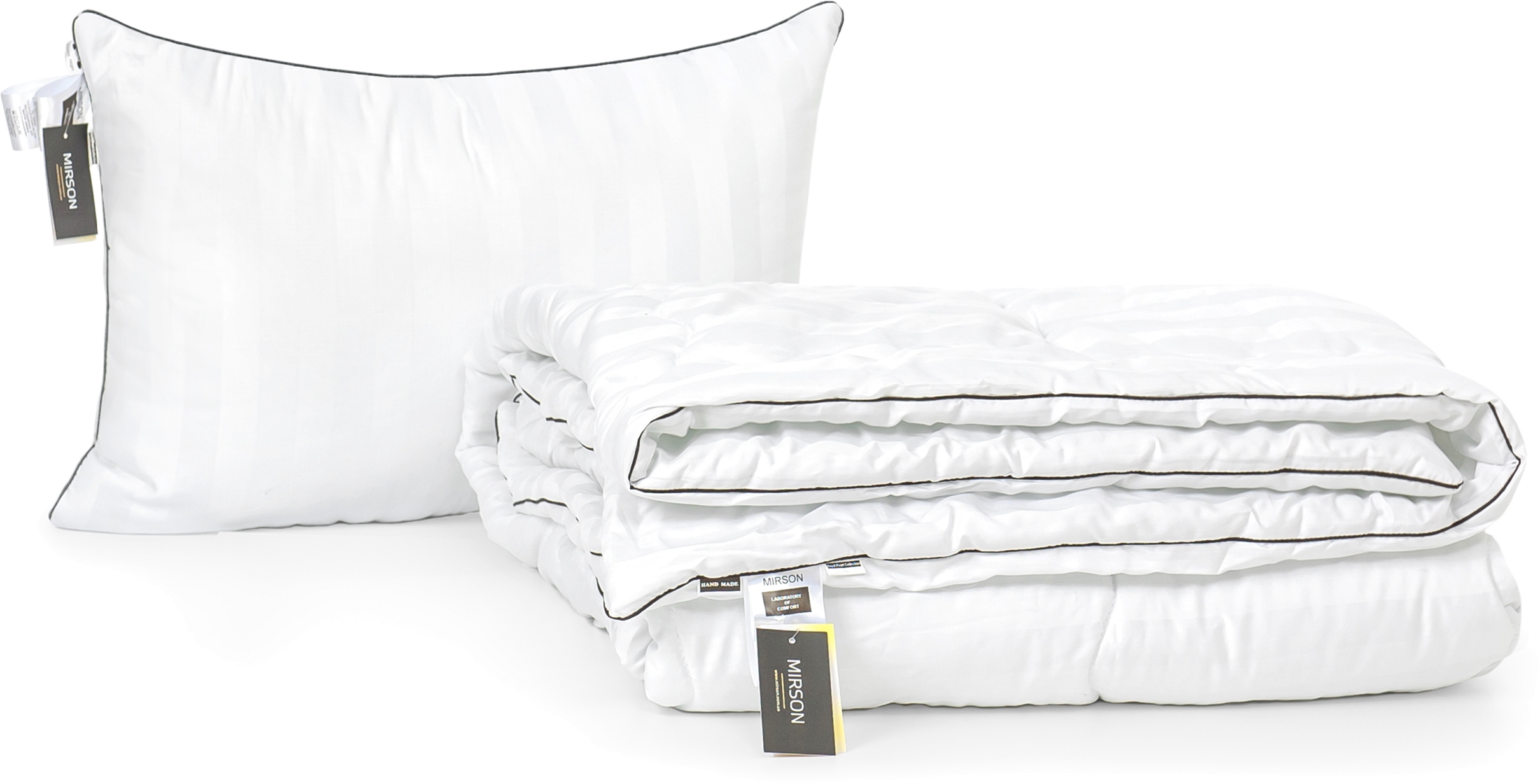 

Набор из хлопкового волокна MirSon Деми "Royal Pearl Hand Made" №3255 одеяло 140x205 см + подушка 50x70 см средняя