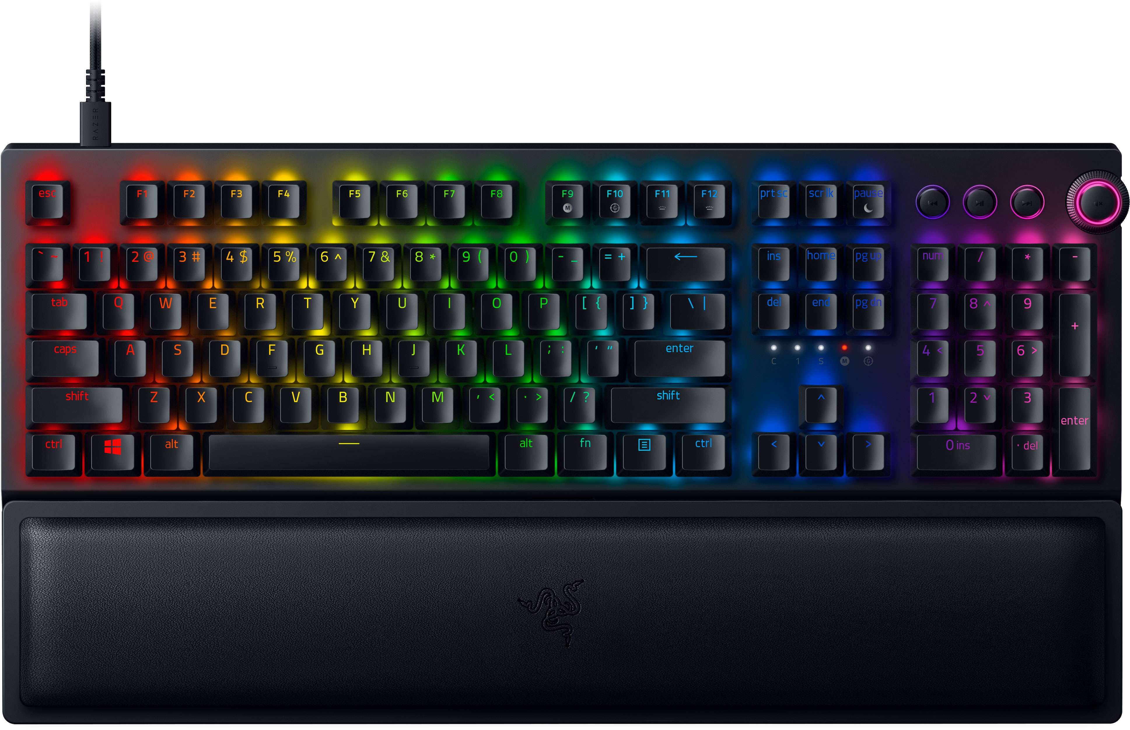 

Клавиатура беспроводная Razer BlackWidow V3 Pro Wireless Razer Yellow Switch ENG Black (RZ03-03531700-R3M1)