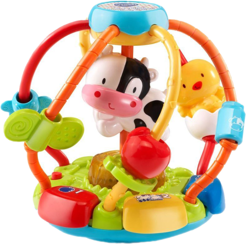 

Развивающая игрушка-мячик Vtech Тряси и крути со звуковыми эффектами (80-502926) (3417765029264)