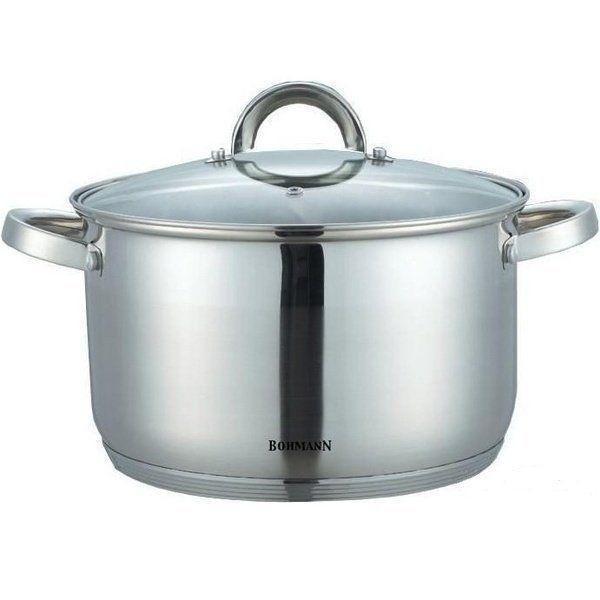 

Кастрюля из нержавеющей стали с крышкой - 6,6 л Bohmann BH 1424