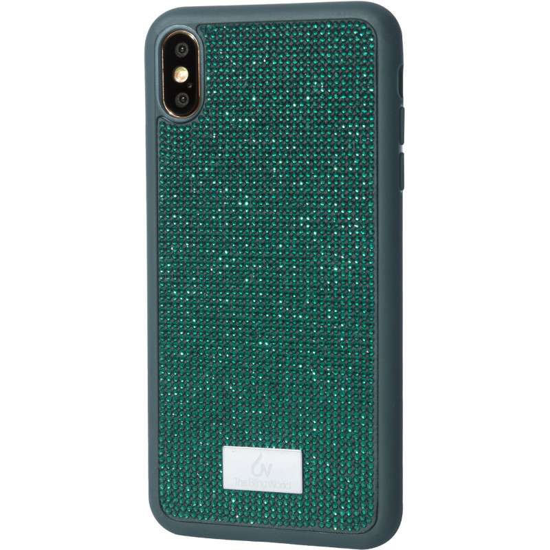 

TPU чехол Bling World Grainy Diamonds для Apple iPhone XS Max (6.5") Зеленый