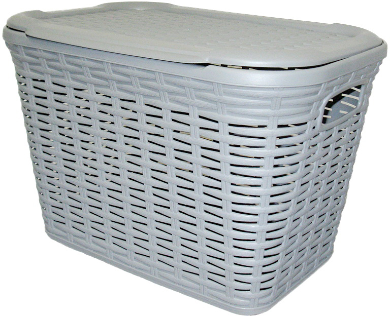 

Корзина UCS Rattan прямоугольная 20 л Серый металлик (73008.2)