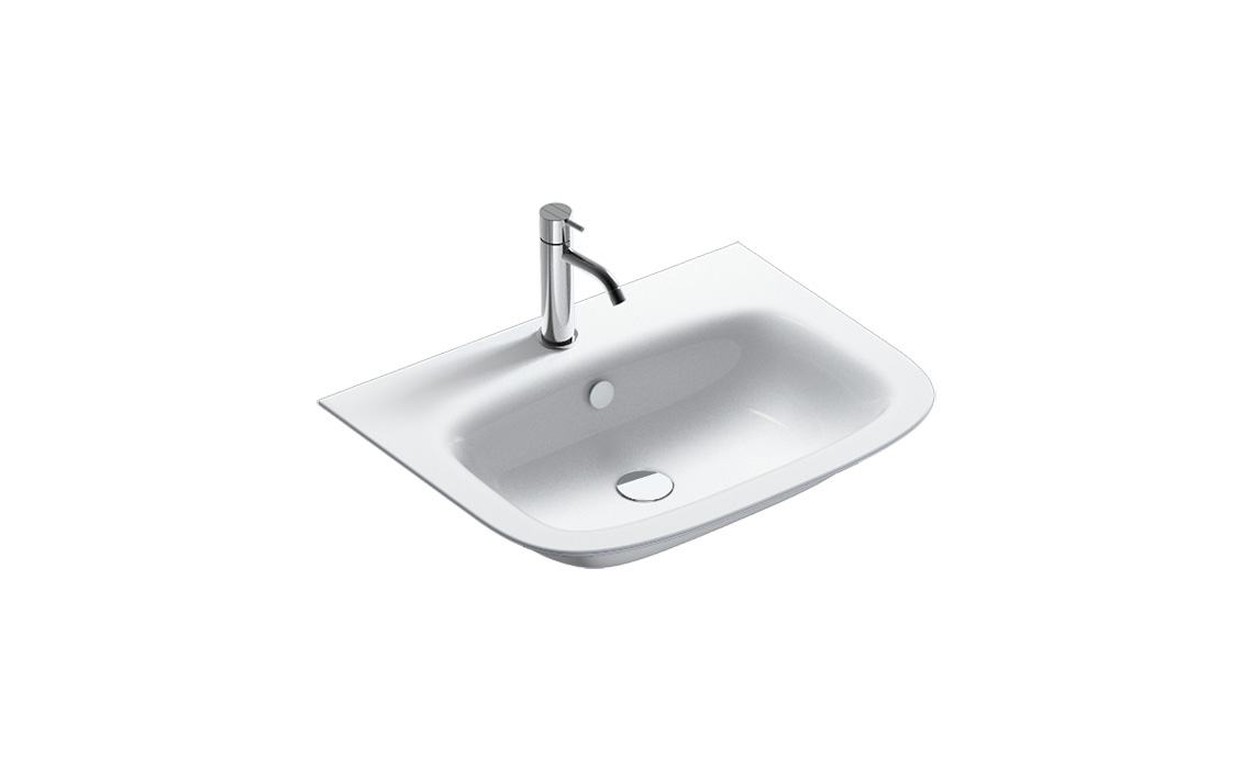 

Умывальник Catalano Green One 165GRON00 с 1 отверстием под смеситель 65х50 см Белый (2700000007)