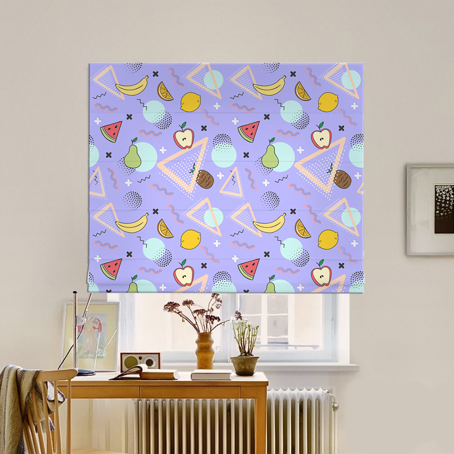 

Римская штора система Classic InHt Фотопечать Фрукты 15-081 Блэкаут 180х170 см