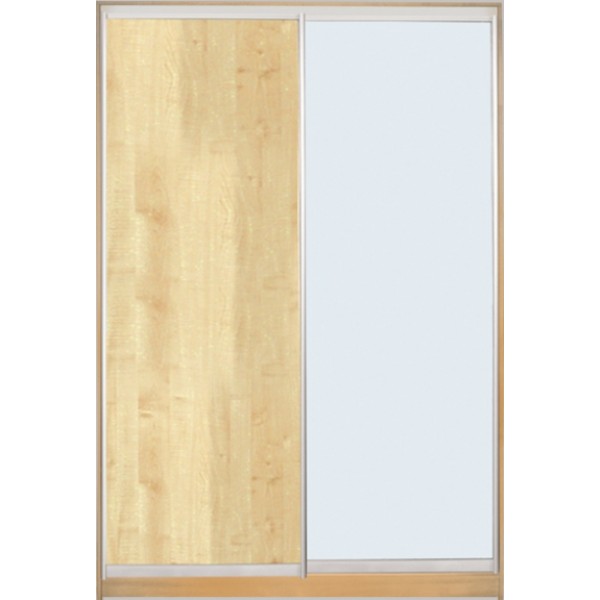 

Шкаф купе Классик 1 ДСП/Зеркало с Пескоструем-2 1400x2000x450 двухдверный Matroluxe