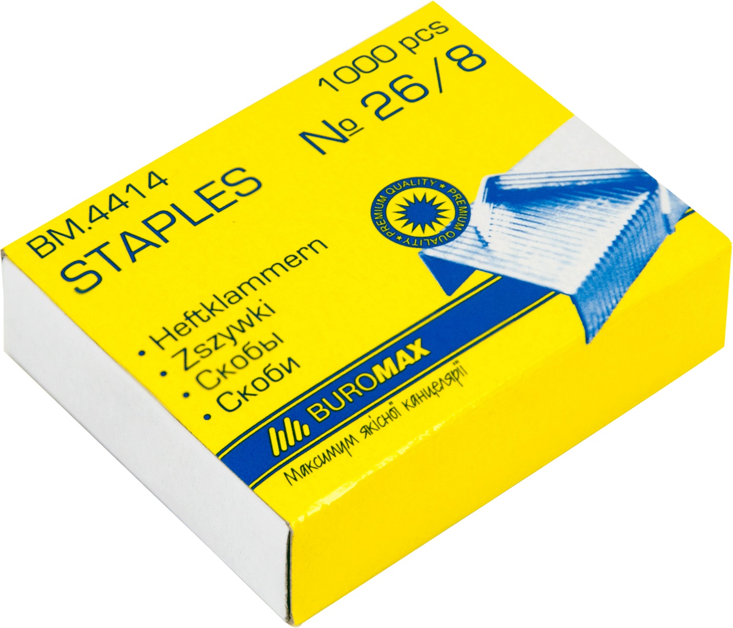 

Набор скоб Buromax №26/8 10 уп по 1000 шт (BM.4414)