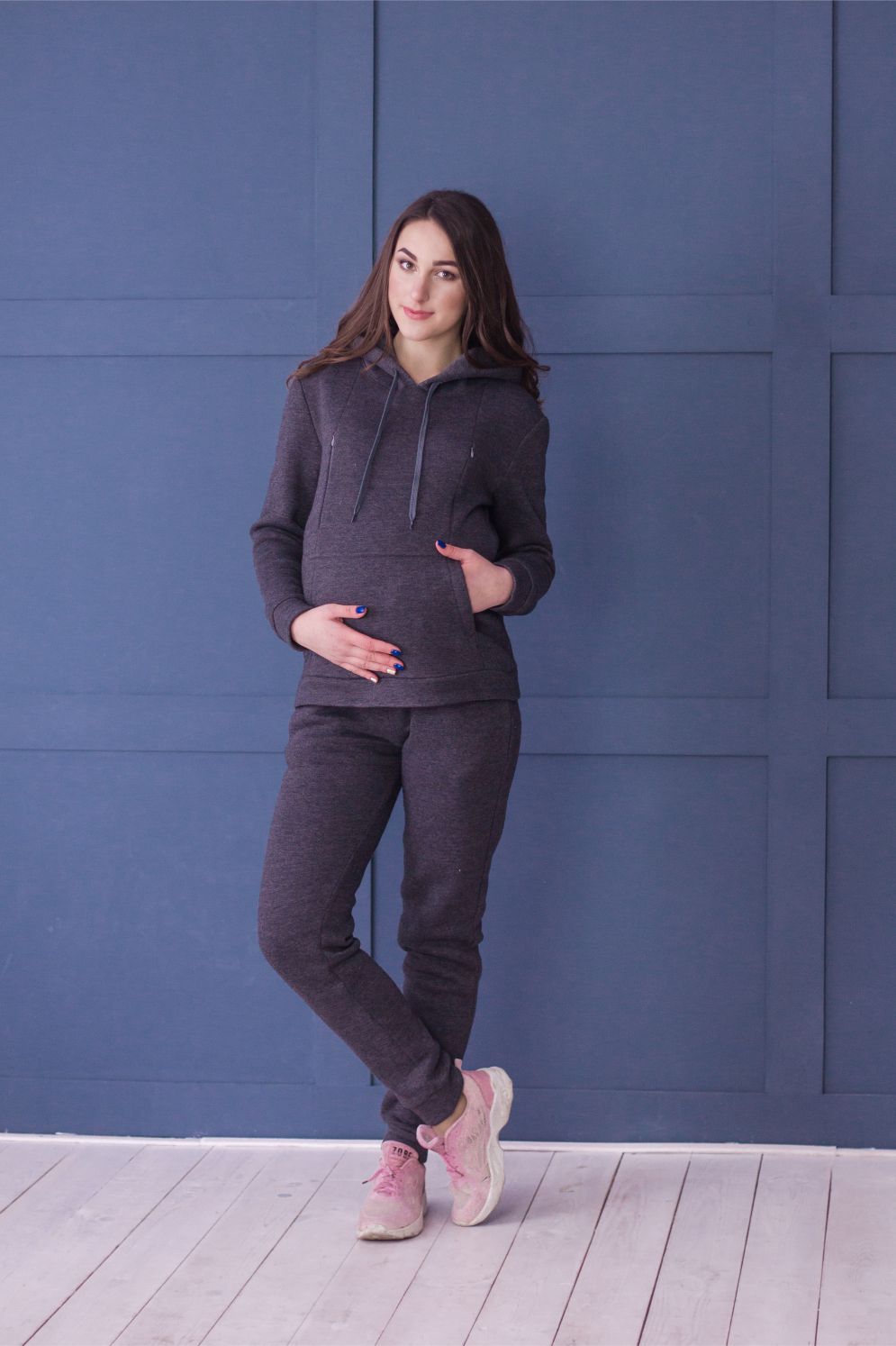 

Костюм для беременных и кормящих Tariva Cotton XL темно-серый (00130-XL)