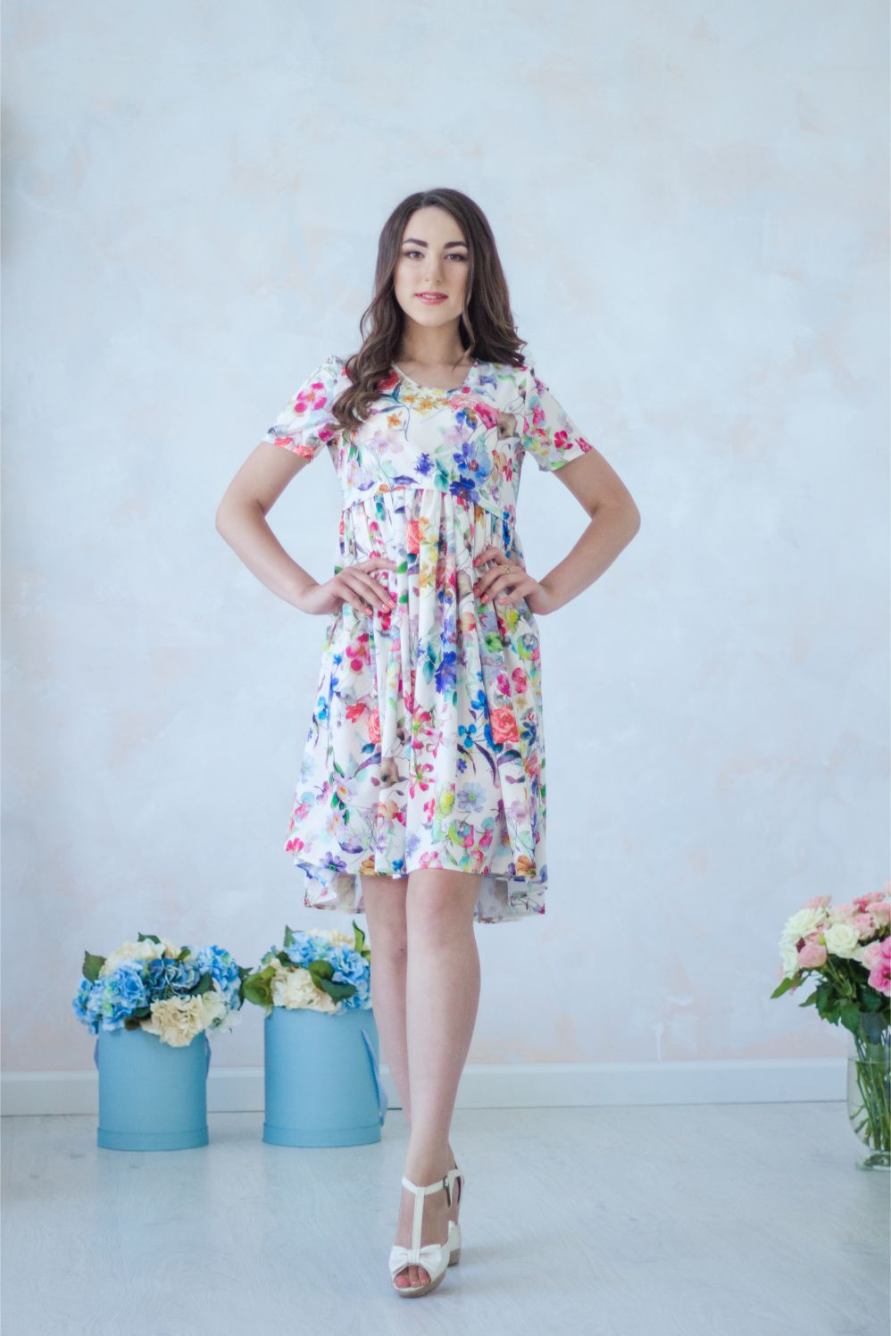 

Платье для беременных и кормящих Tariva Cotton летнее M (00033-M)