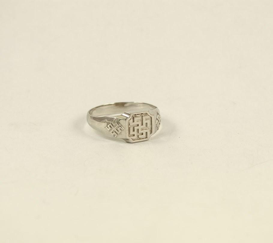

Печатка цветок папоротника Maxi Silver 6611 SE, размер 19.5