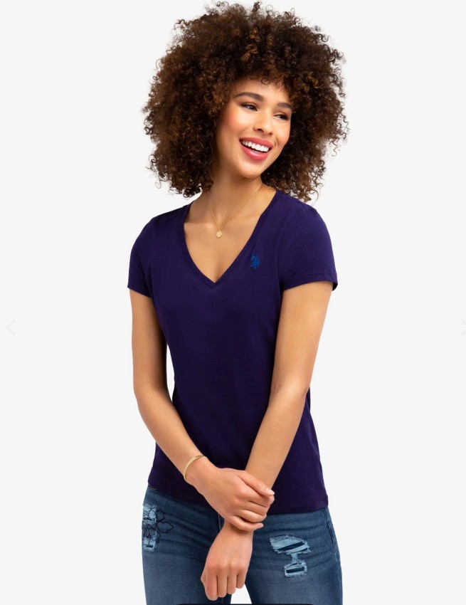 

Футболка U.. Polo Assn V-Neck  синяя, Футболка U.S. Polo Assn V-Neck S синяя