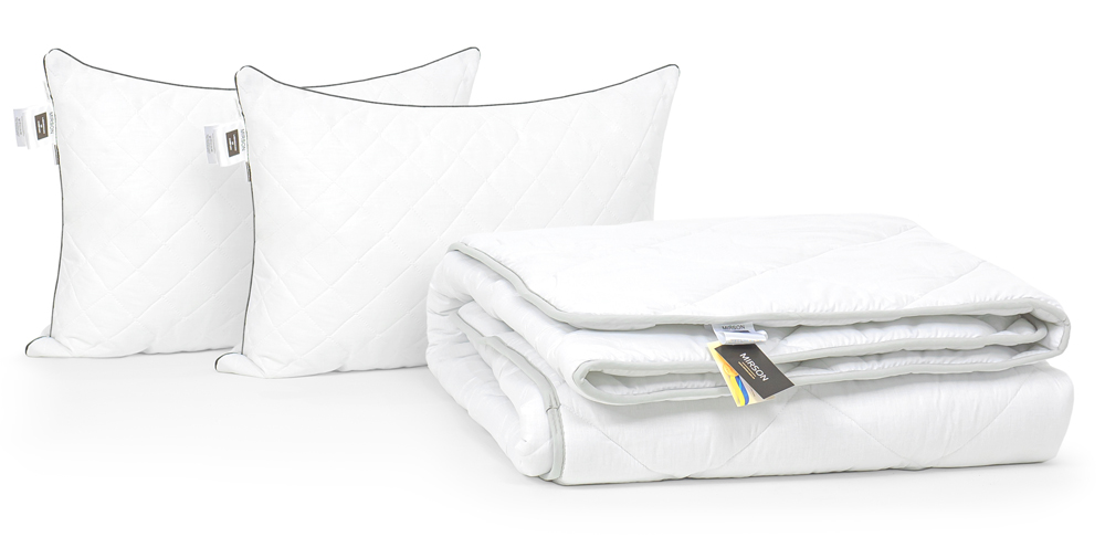 

Набор с шелковым волокном MirSon Зима Royal Pearl №3596 Одеяло 220х240 + 2 подушки 50x70 средние