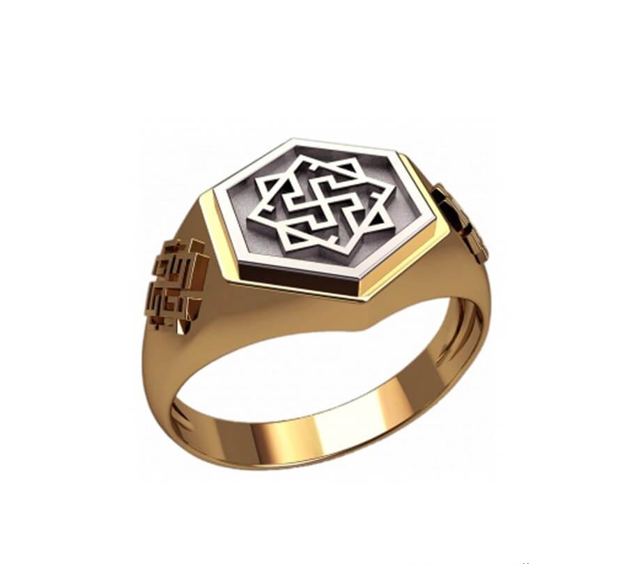 

Печатка мужская валькирия Maxi Silver 6649 SE, размер 19