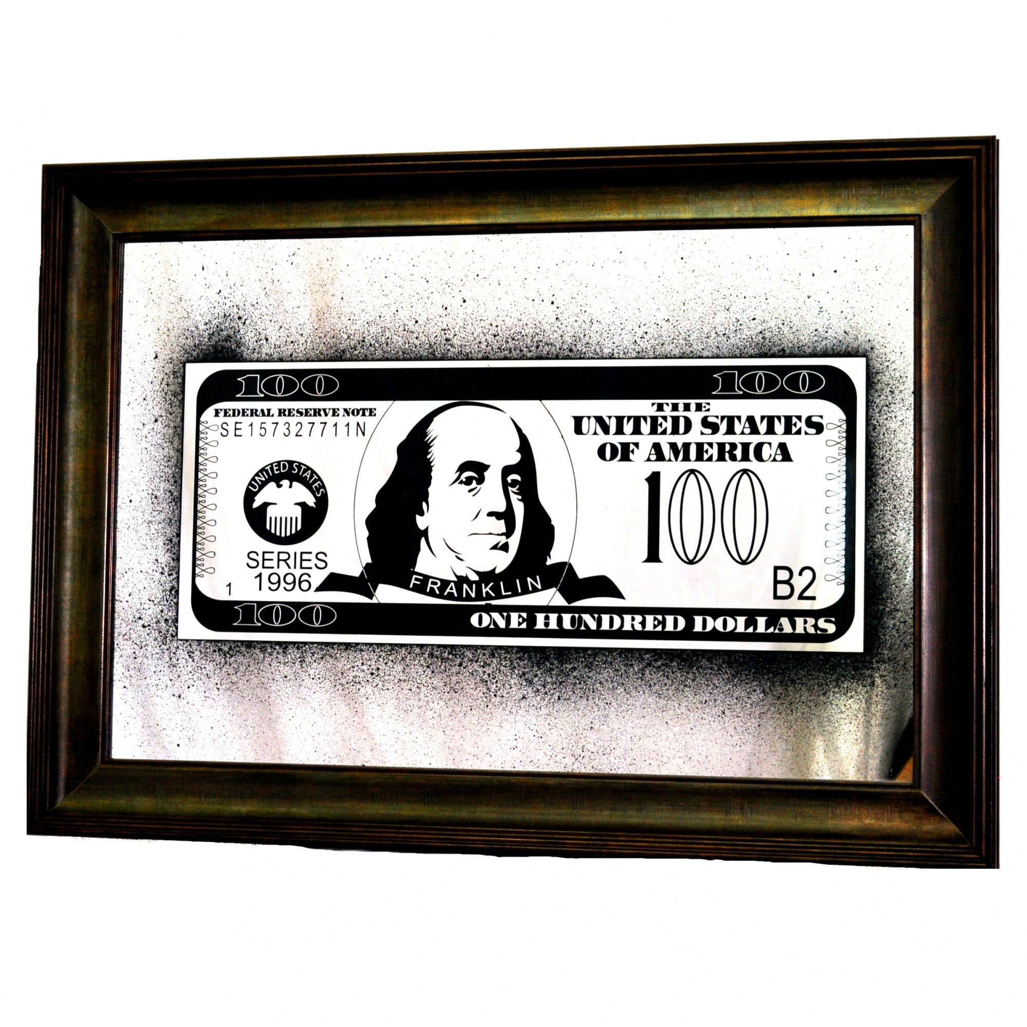 

Картина на зеркале SEAPS 100 Dollars Benjamin Franklin 70х50 см