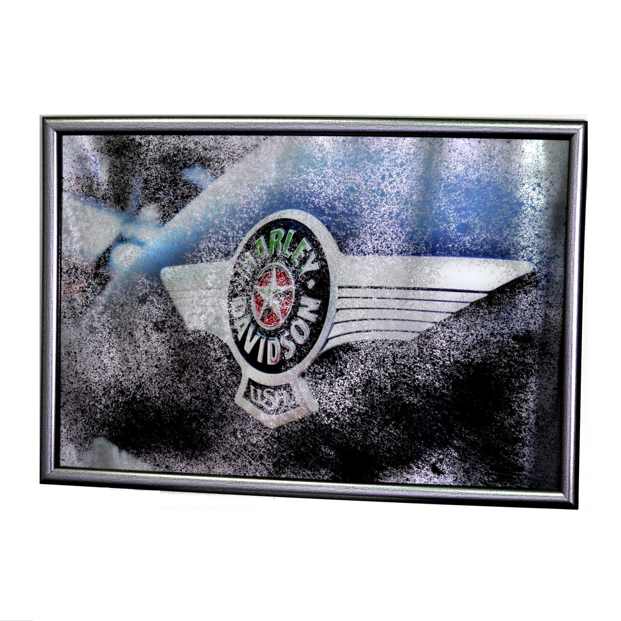 

Картина на зеркале SEAPS Harley Davidson 65х45 см