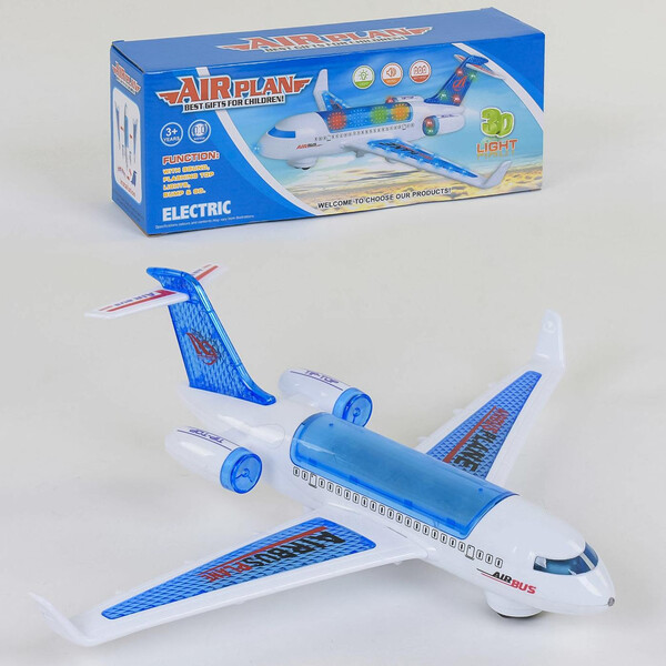 

Игрушка самолет AirPlane AirBus Tip-Top со световыми и звуковыми эффектами 32 см Белый (41702)