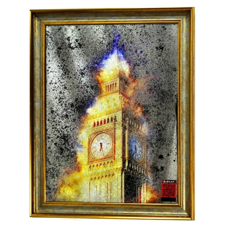 

Картина на зеркале SEAPS London in Gold 75х95 см